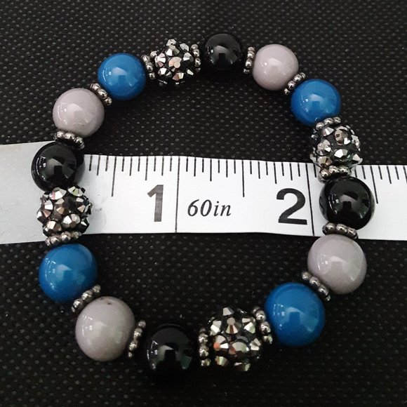 Paparazzi Stretch Bracelet Sets and Red Bead Rhinestone Bracelet - Picture 6 of 7